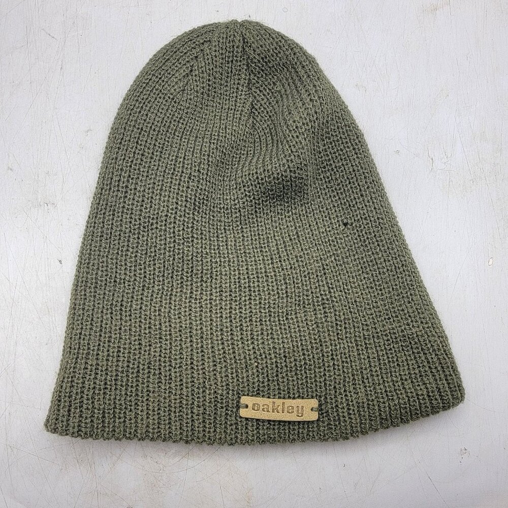 Oakley Adults Green Beanie Casual Outdoors Winter Warm Lightweight Packable